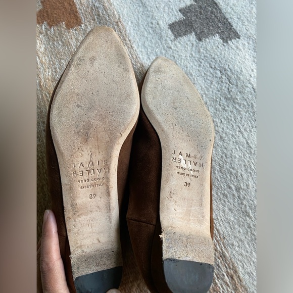 Jamie Haller Mules Chocolate Suede Sz 39 - Picture 3 of 8